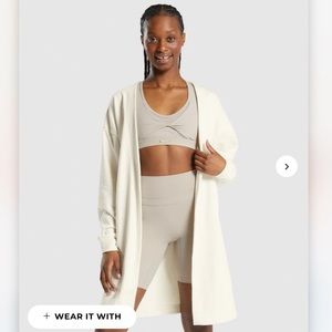 WHITNEY OVERSIZED ROBE in unbleached 

Gymshark Womens